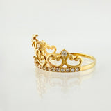 Anillo Corona Quinces 1.75gr / T6 1/4 / Oro Amarillo 18K ©
