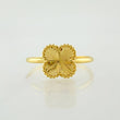 Anillo Trebol Dorado 1.1gr / T6 / Oro Amarillo Nac.Esp. 18K