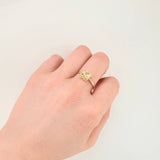 Anillo Mariposa 0.85gr / T6 3/4 / Oro Amarillo 18K ©