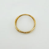 Anillo Carriles Cruzados 1.85gr / T8 1/2 / Oro Amarillo 18K ©