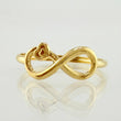 Anillo Infinito Corazón 0.65gr / T8 / Oro Amarillo 18K