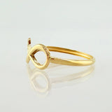 Anillo Infinito Corazón 0.65gr / T8 / Oro Amarillo 18K