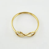 Anillo Infinito Corazón 0.65gr / T6 3/4 / Oro Amarillo 18K ©