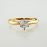 Anillo Solitario 1.25gr / T6 3/4 / Oro Amarillo 18K ©