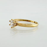 Anillo Solitario 1.15gr / T7 1/2 / Oro Amarillo 18K