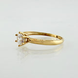 Anillo Solitario 1.25gr / T6 3/4 / Oro Amarillo 18K ©