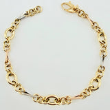 Pulso Aro Seguido 3.85gr / 19cm / 5mm Tres Oros +4 18K