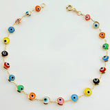 Pulso Ojos Turcos 2.75gr / 19.5cm / 4.7mm Oro Amarillo +4 18K