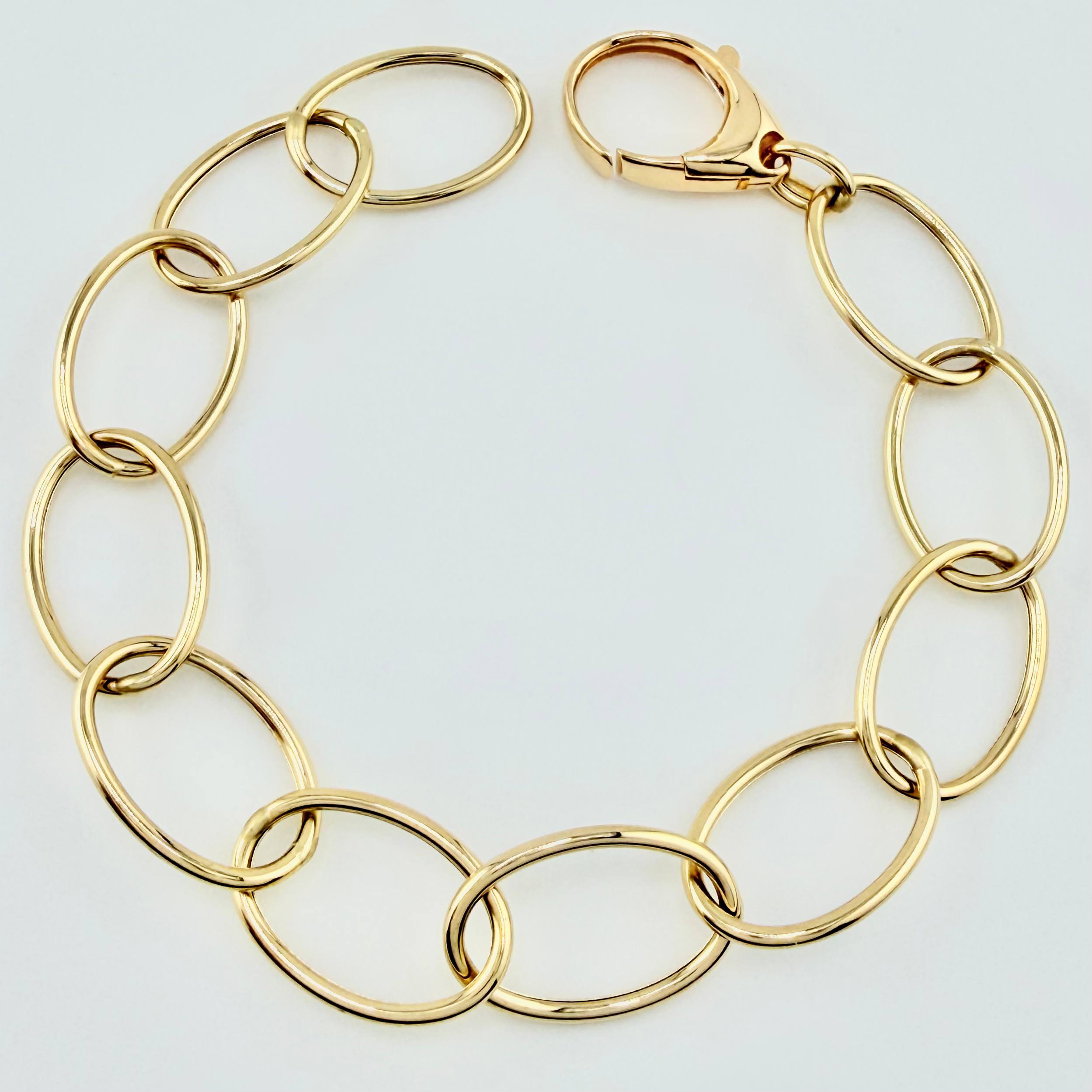 Pulso Burbujas 6.4gr / 19cm / 12mm Oro Amarillo +4 18K