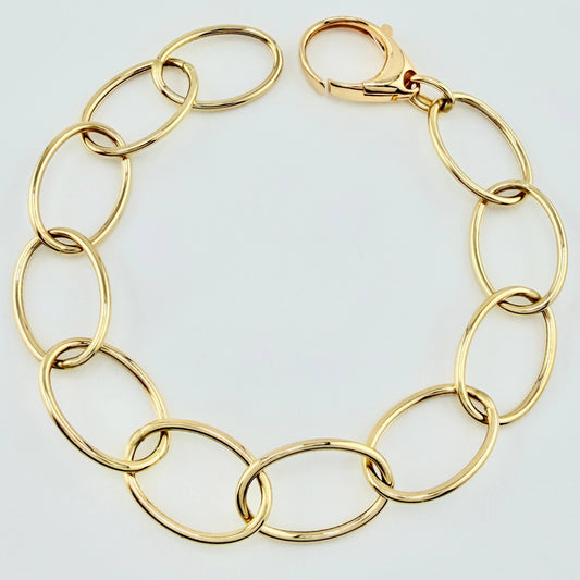 Pulso Burbujas 6.4gr / 19cm / 12mm Oro Amarillo +4 18K