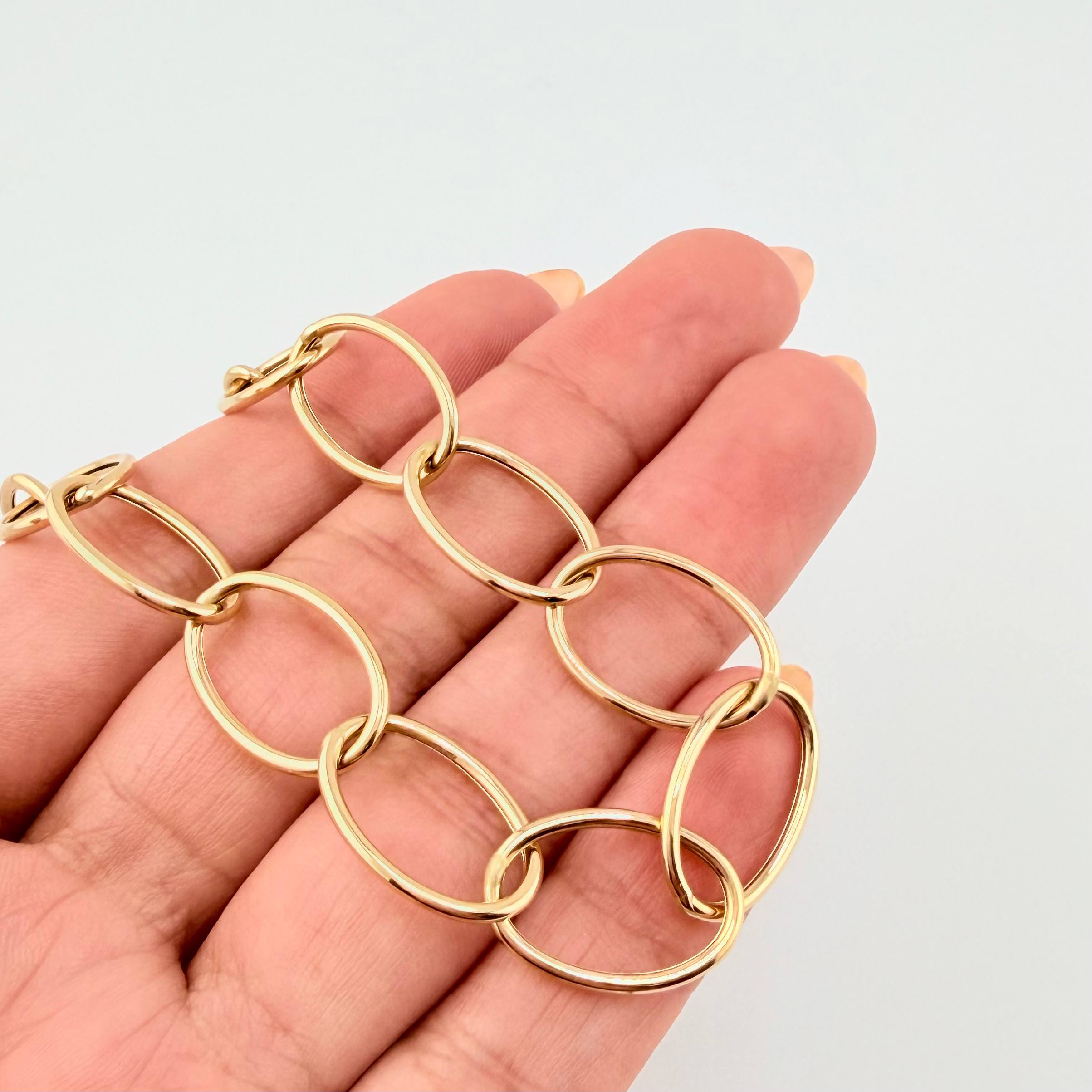 Pulso Burbujas 6.4gr / 19cm / 12mm Oro Amarillo +4 18K