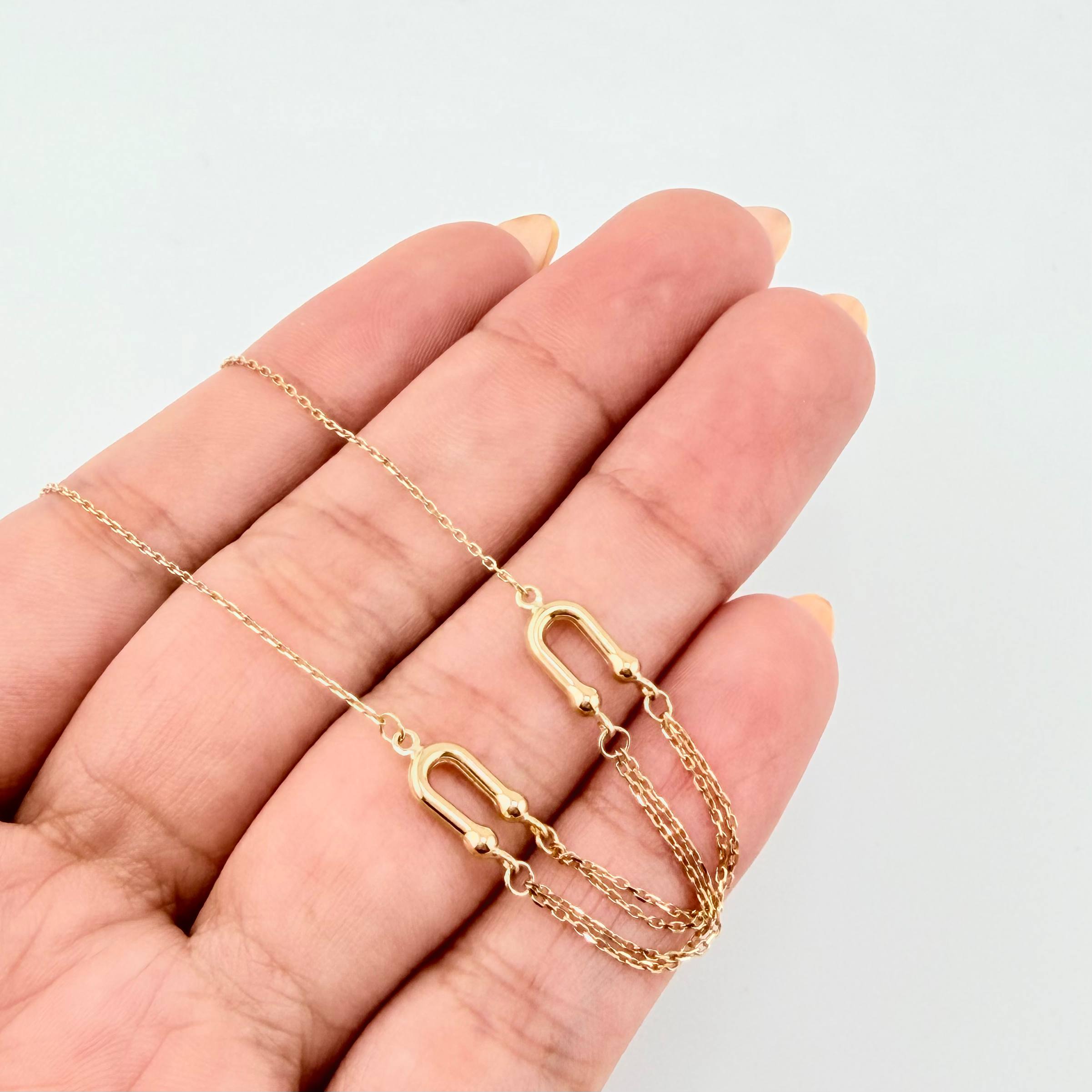 Pulso Cajón Imanes 1.3gr / 17cm-19cm / 0.8mm Oro Amarillo +4 18K