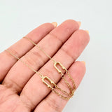 Pulso Cajón Imanes 1.3gr / 17cm-19cm / 0.8mm Oro Amarillo +4 18K