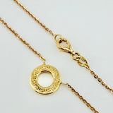 Cadena Aro Seguido Aro Tribal 3.9gr / 45cm / 1.4mm Oro Amarillo +4 18K