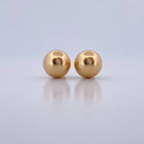 Topos Bola 1.05gr / 10mm Lisa Oro Amarillo 18K &