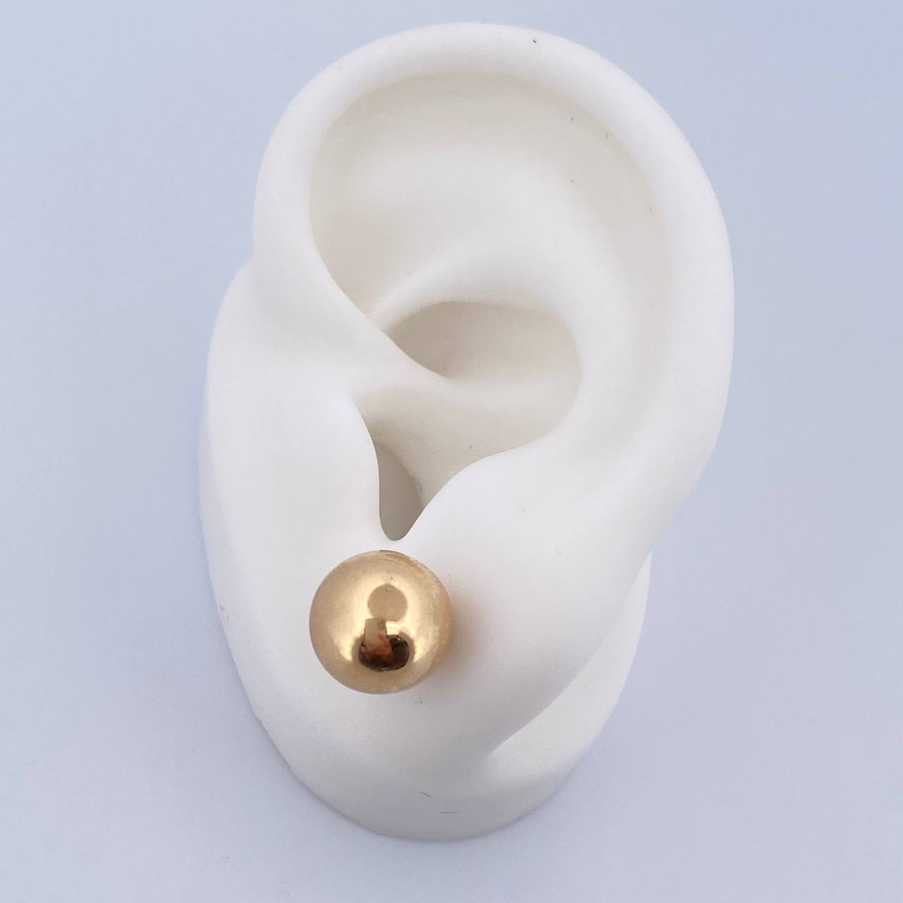 Topos Bola 1.35gr / 10mm Lisa Oro Amarillo 18K &