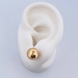 Topos Bola 1.05gr / 10mm Lisa Oro Amarillo 18K &