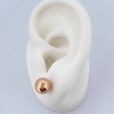 Topos Bola 0.85gr / 8mm Lisa Oro Rosa 18K &