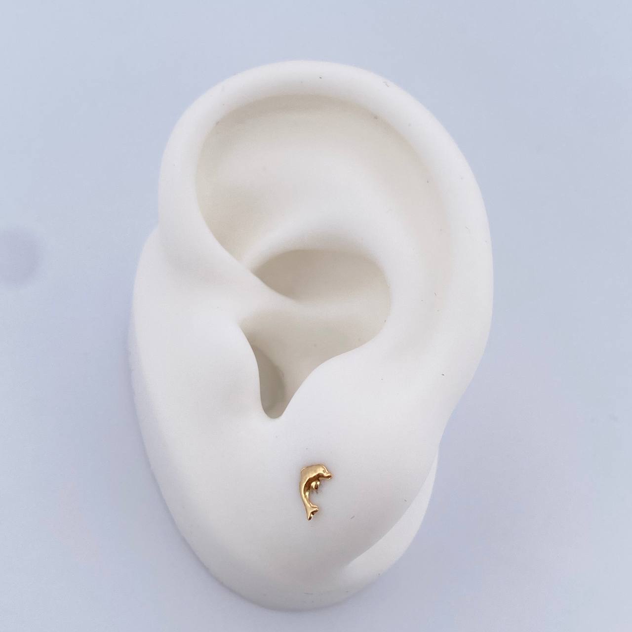 Topos Delfin 0.4gr / Oro Amarillo 18K $
