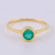 Anillo Circular Esmeralda 70Pts 1.9 g / T7 Oro Amarillo 18K