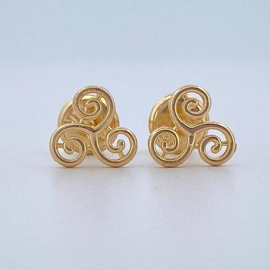 Topos Helice En Espiral 0.85gr / Oro 18K &