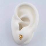 Topos Helice En Espiral 0.85gr / Oro 18K &
