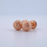 Topos Bola 0.75gr / 6mm Diamantadas Oro Rosa 18K &