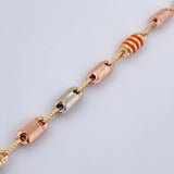 Tobillera Rustica Barril 6gr / 25.5cm / Oro 18K &