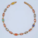 Tobillera Rustica Barril 6gr / 25.5cm / Oro 18K &