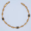 Pulso Rustico Rombos 4.55gr / 21cm / Oro 18K &