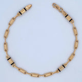 Pulso Rustico Tribal 4.35gr / 21.5cm / Oro 18K &