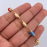 Pulso Rustico Barril 5.3gr / 21cm / Oro 18K &