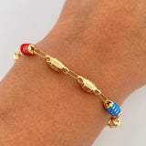 Pulso Rustico Barril 5.3gr / 21cm / Oro 18K &