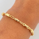 Pulso Rustico Corona RX 4.55gr / 21.7cm / Oro 18K &