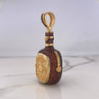 Dije Botella Buchanan's 33.4gr / 5.9cm / Circones Naranjas Oro Amarillo 18K $