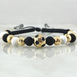 Pulsera Negra Herraje Balon 5.05gr / Oro 18K *