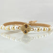 Pulsera Café Herraje Trebol 1.9gr / Nac.Esp. Oro 18K