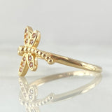 Anillo Libelula 1.8gr / T7 1/2 / Oro 18K -