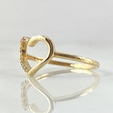 Anillo Silueta Corazon 1.45gr / T6 3/4 / Oro 18K -
