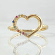 Anillo Silueta Corazon 1.35gr / T5 1/4 / Oro 18K -