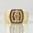 Anillo Sello Virgen Milagrosa 3.45gr / T7 1/4 / Oro 18K *