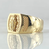 Anillo Sello Virgen Milagrosa 3.45gr / T7 1/4 / Oro 18K *