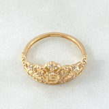 Anillo Corona 15s 2.35gr / T6 / Oro 18K *
