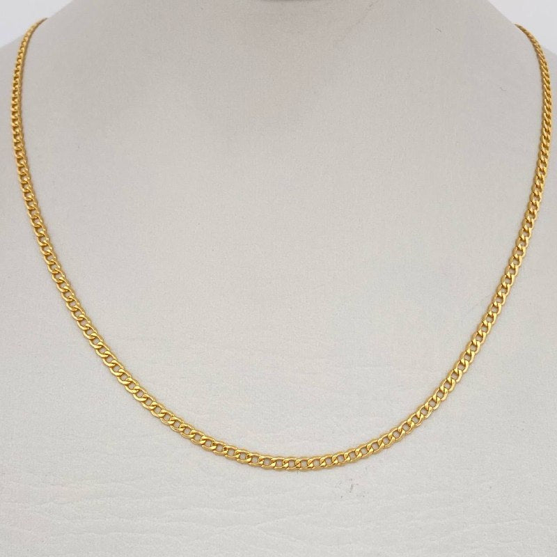Cadena Cubana 2gr / 45cm / Oro Amarillo +1 18K $