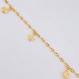 Tobillera Gc Dijes 4.15 g / 26.5 cm / 3.1 mm Oro Amarillo 18K