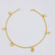 Tobillera Roll On Dijes 3.55 g / 24.5 cm / 2.3 mm Oro Amarillo 18K
