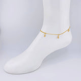 Tobillera Roll On Dijes 3.55 g / 24.5 cm / 2.3 mm Oro Amarillo 18K