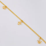 Tobillera Roll On Dijes 3.65 g / 24.6 cm / 2.3 mm Oro Amarillo 18K