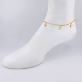 Tobillera Roll On Dijes 3.65 g / 24.6 cm / 2.3 mm Oro Amarillo 18K