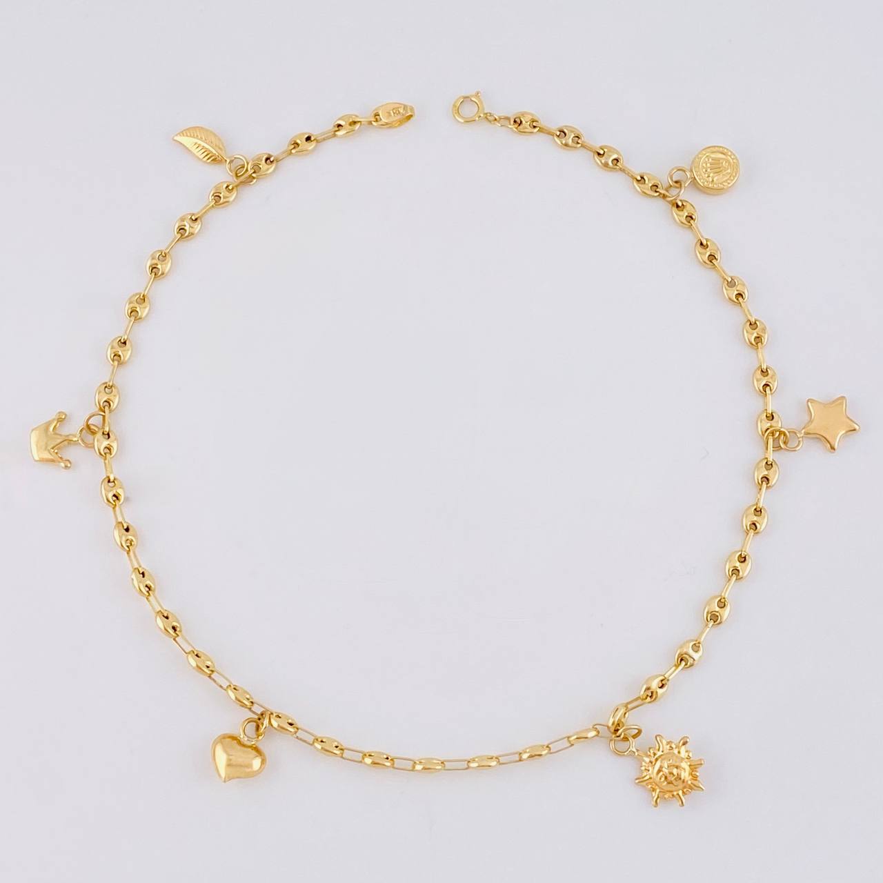 Tobillera Gc Dijes 4.3 g / 26.5 cm / 3.1 mm Oro Amarillo 18K